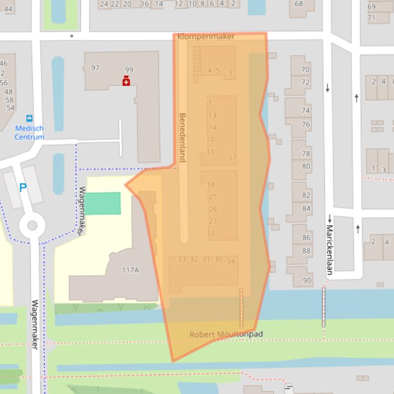 Kaart van postcodegebied 3648LC.