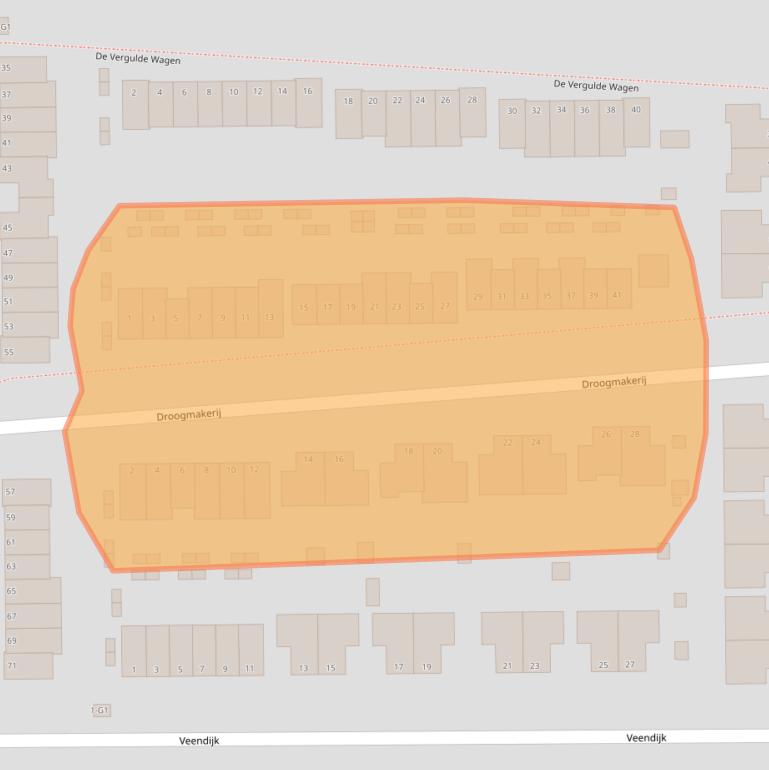 Kaart van postcodegebied 3648LN.