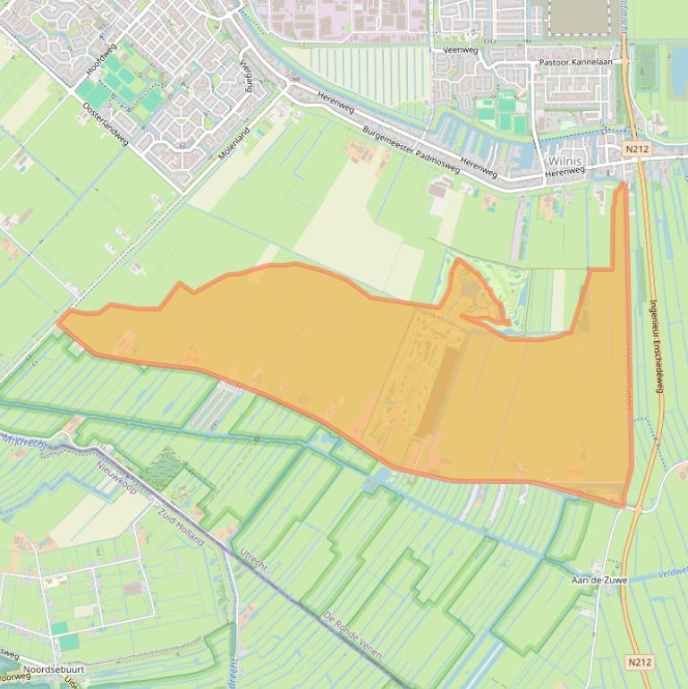 Kaart van postcodegebied 3648NM.