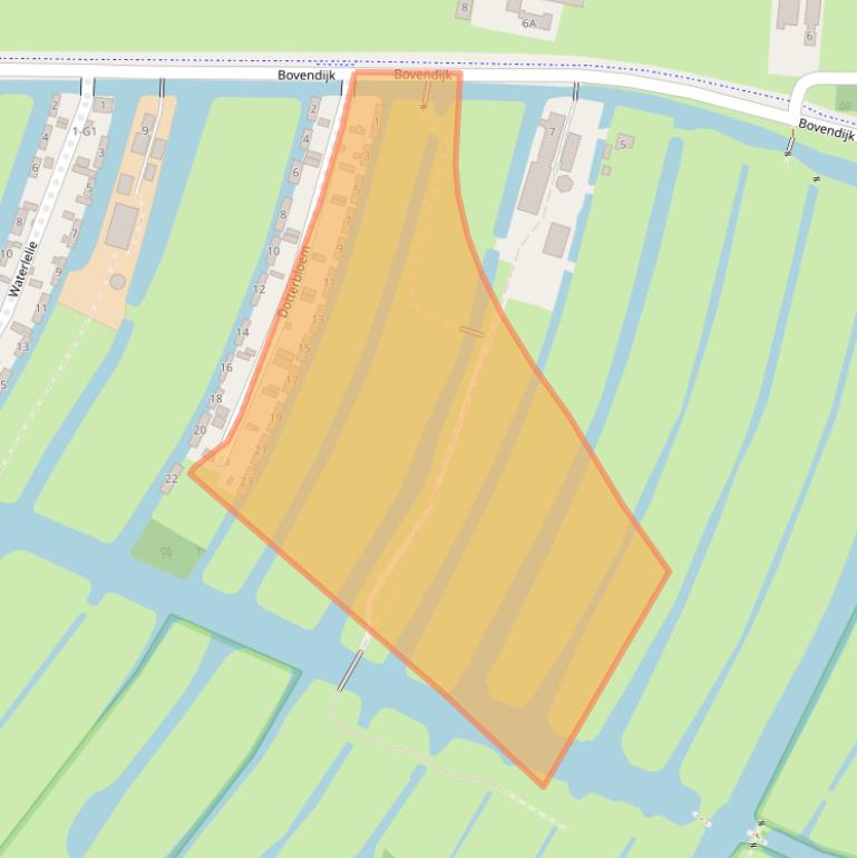 Kaart van postcodegebied 3648NR.