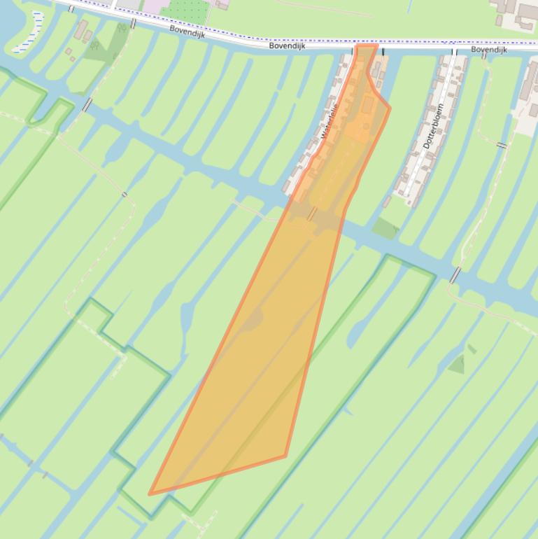 Kaart van postcodegebied 3648NT.