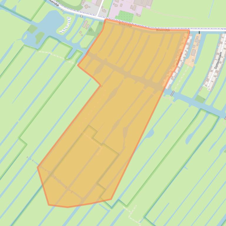 Kaart van postcodegebied 3648NV.