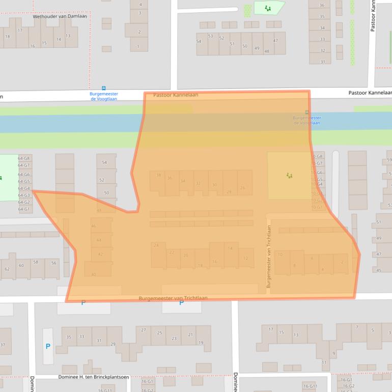 Kaart van postcodegebied 3648VH.