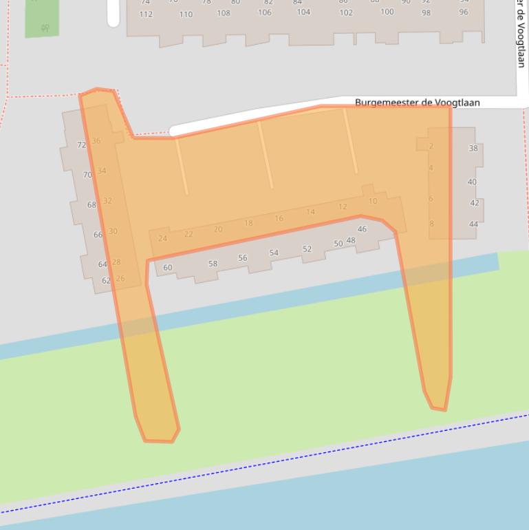 Kaart van postcodegebied 3648XE.