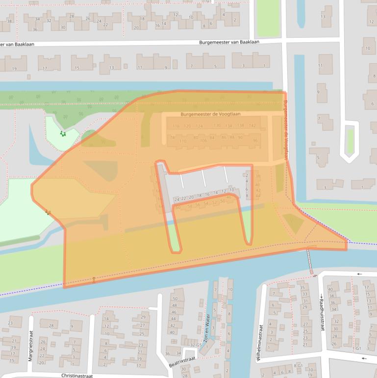 Kaart van postcodegebied 3648XG.