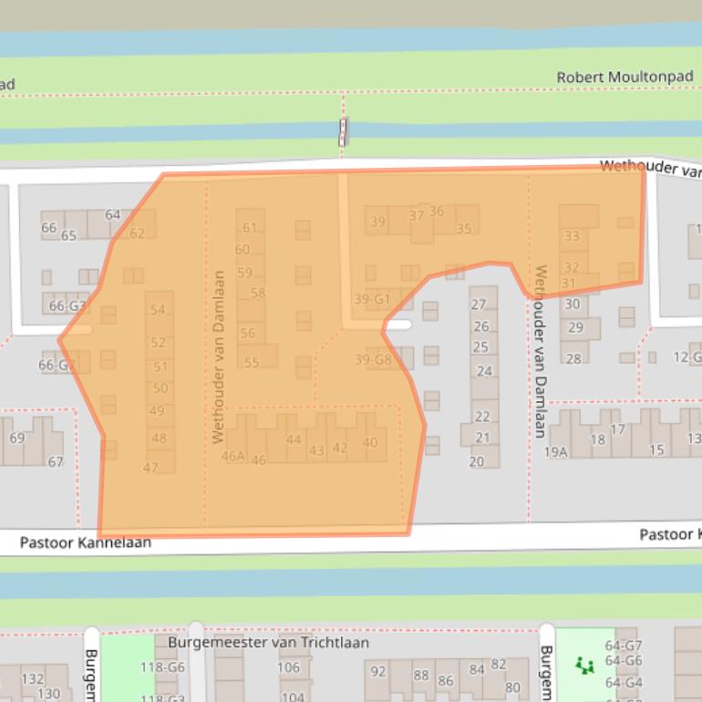 Kaart van postcodegebied 3648XM.