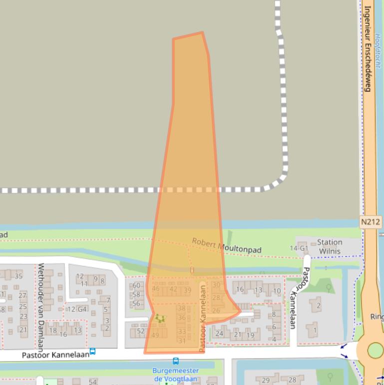 Kaart van postcodegebied 3648XX.