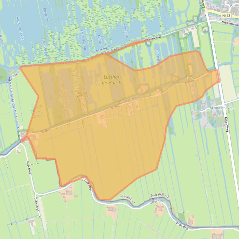 Kaart van postcodegebied 3651LV.