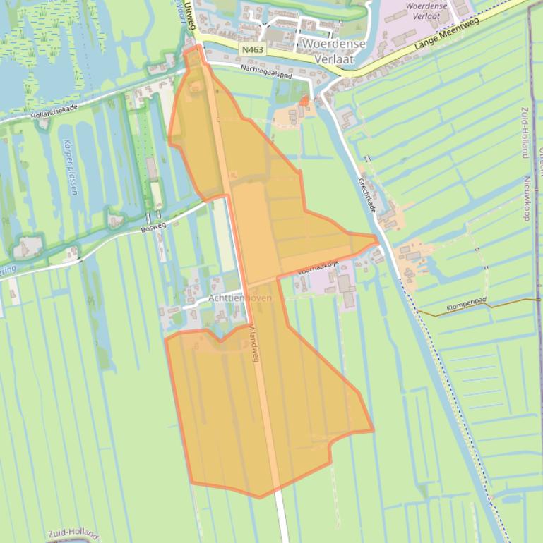 Kaart van postcodegebied 3651LZ.