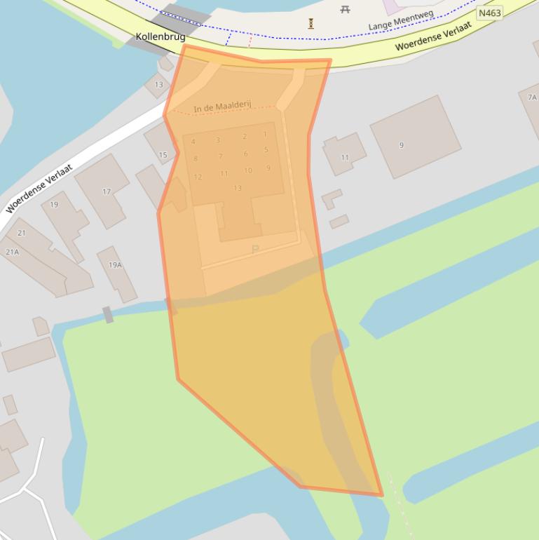 Kaart van postcodegebied 3652LD.