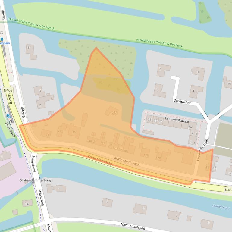 Kaart van postcodegebied 3652LH.