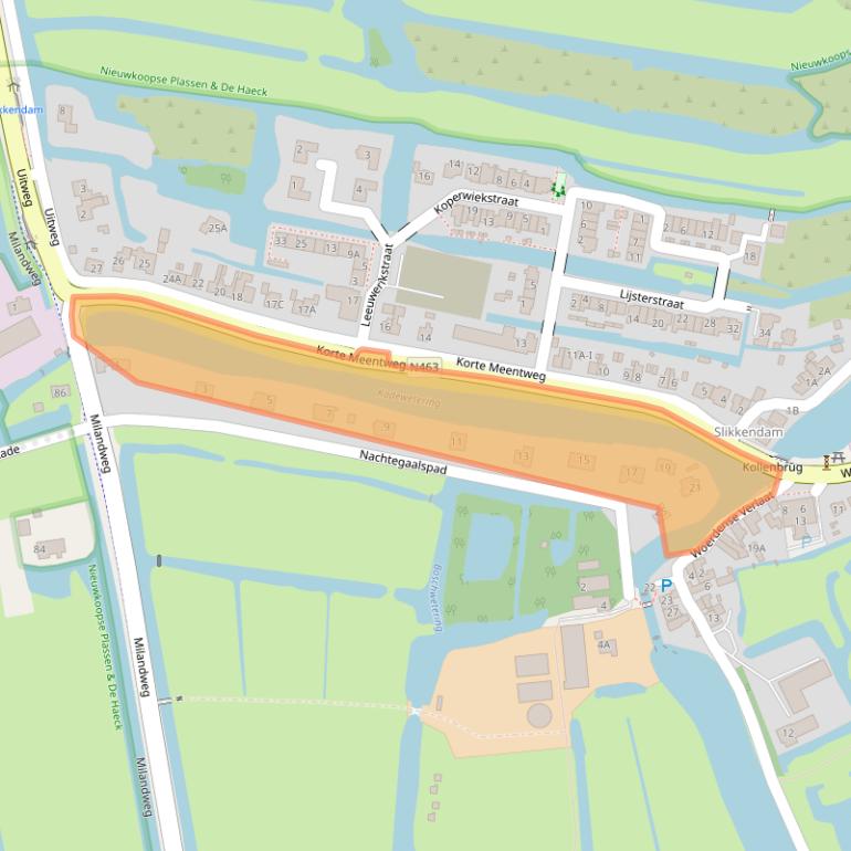 Kaart van postcodegebied 3652LM.