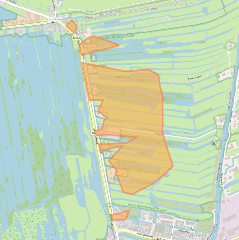 Kaart van postcodegebied 3652LR.