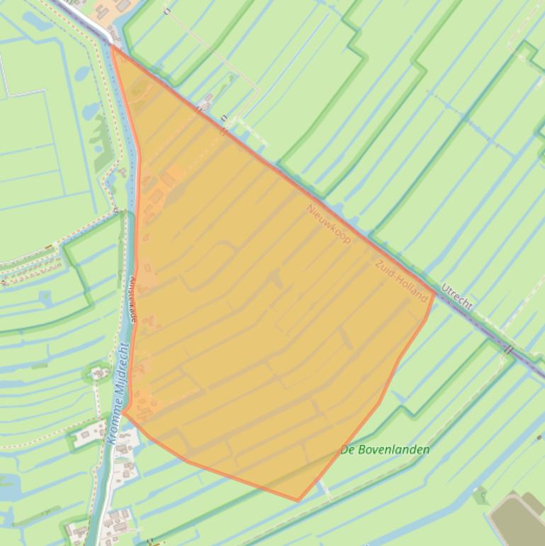 Kaart van postcodegebied 3652ME.