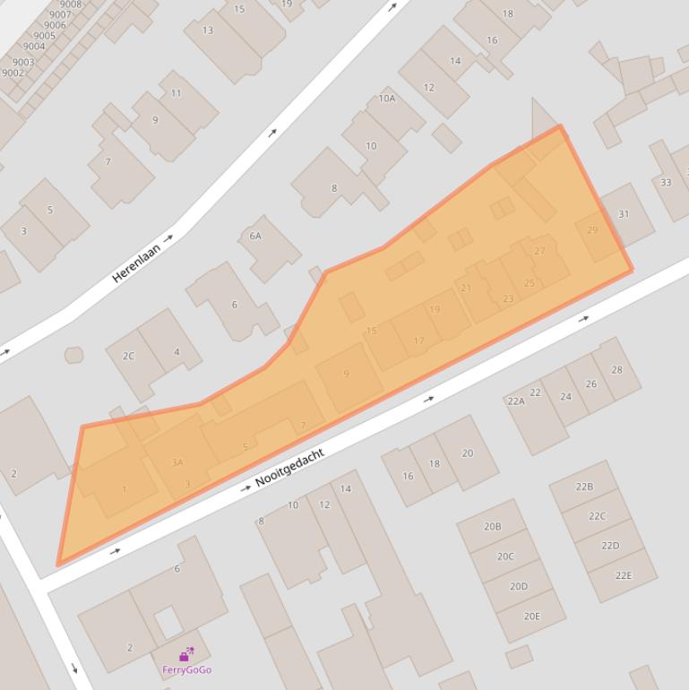 Kaart van postcodegebied 3701AL.