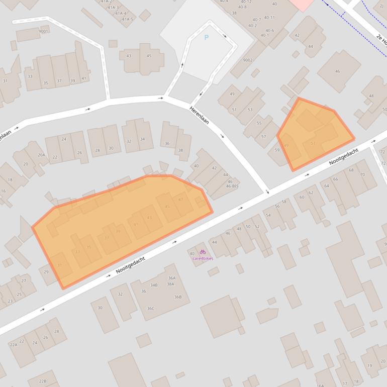 Kaart van postcodegebied 3701AM.