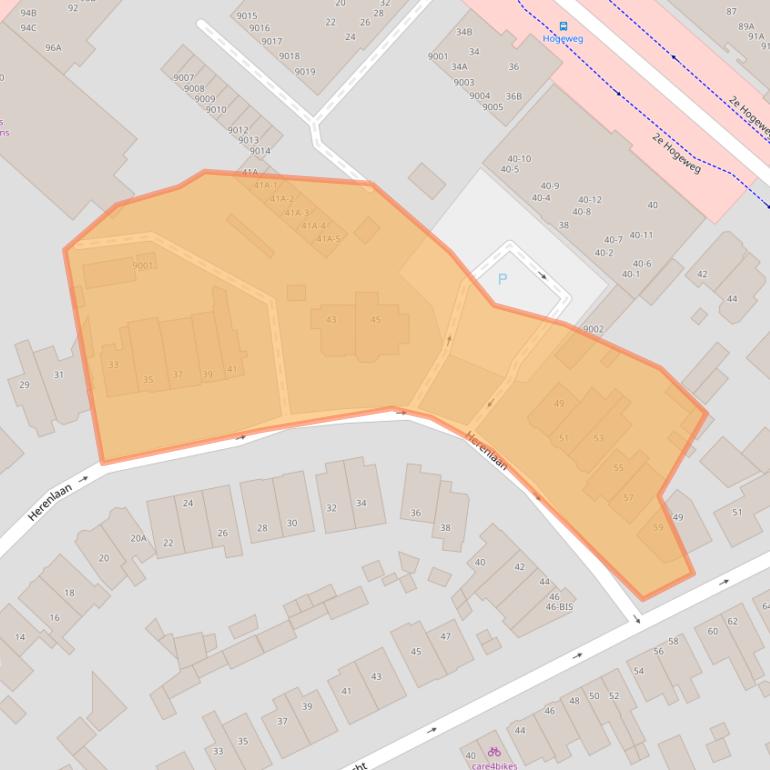 Kaart van postcodegebied 3701AS.