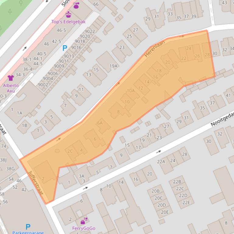 Kaart van postcodegebied 3701AT.