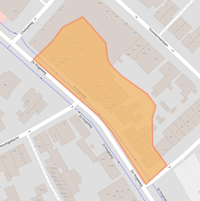 Kaart van postcodegebied 3701AX.