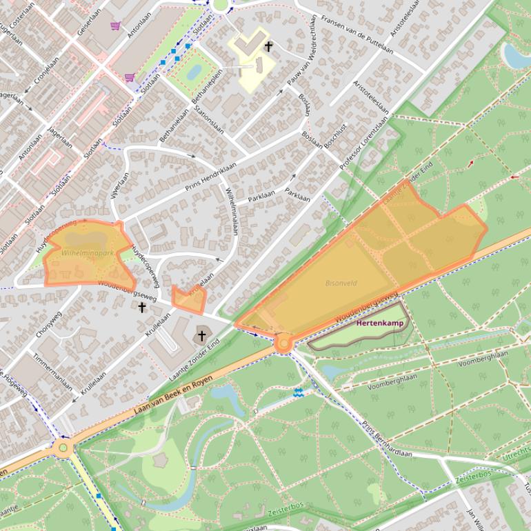 Kaart van postcodegebied 3701BA.