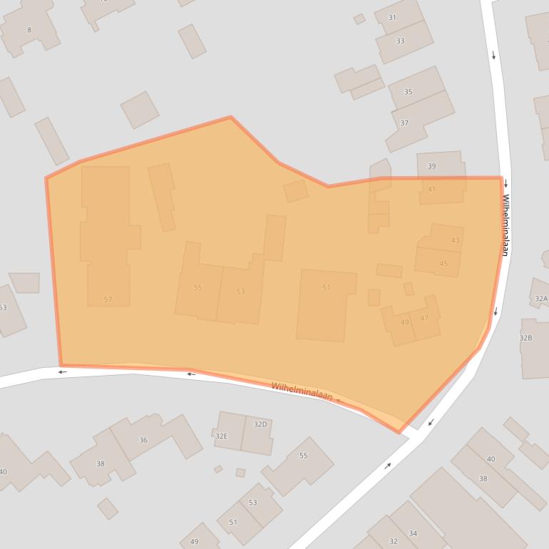 Kaart van postcodegebied 3701BG.