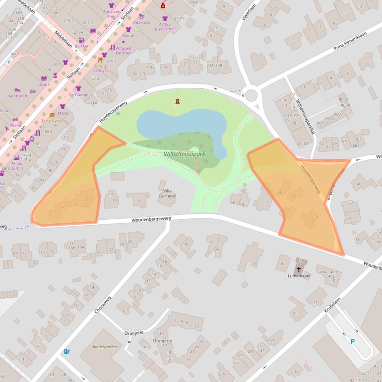 Kaart van postcodegebied 3701BS.