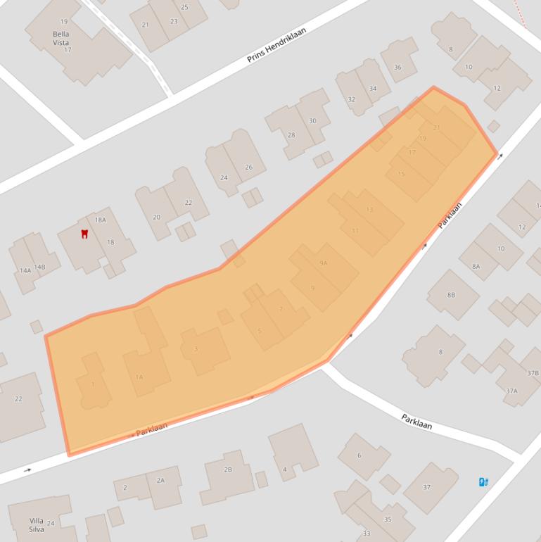 Kaart van postcodegebied 3701CE.