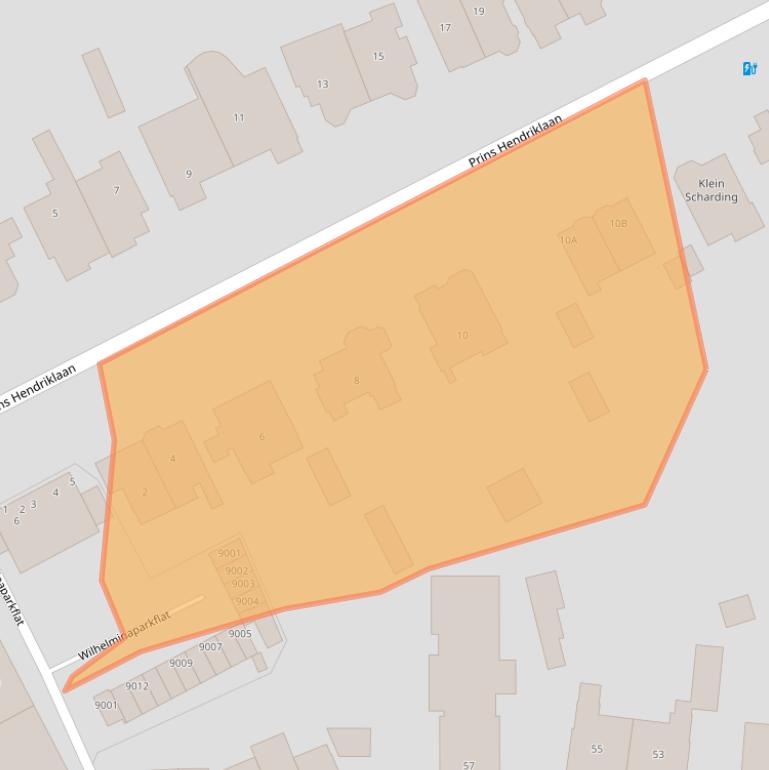 Kaart van postcodegebied 3701CM.