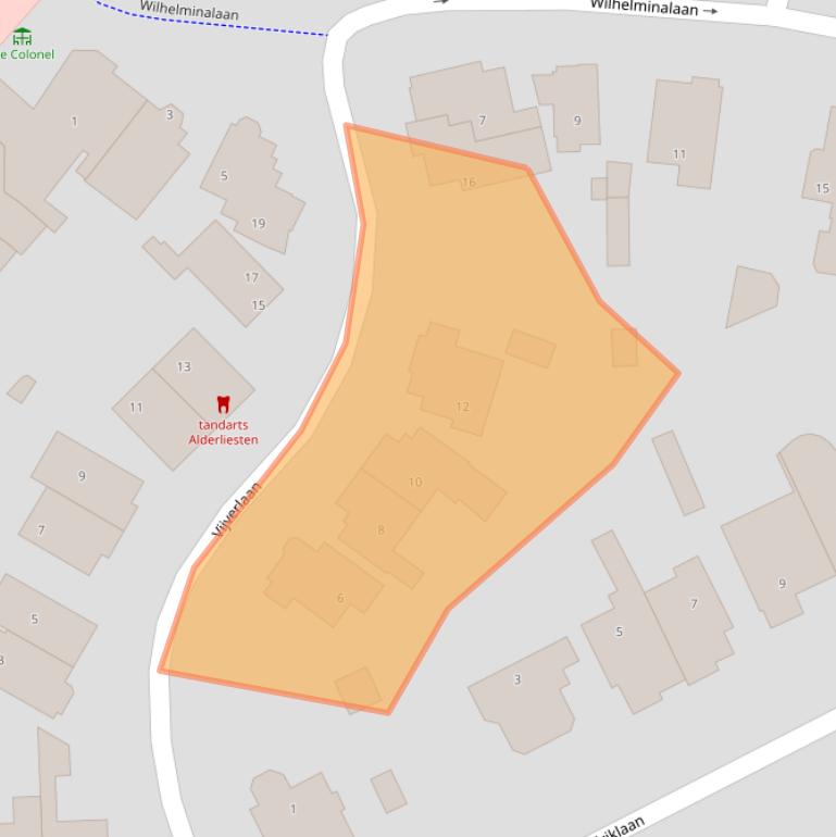 Kaart van postcodegebied 3701CS.