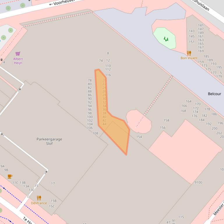 Kaart van postcodegebied 3701DB.