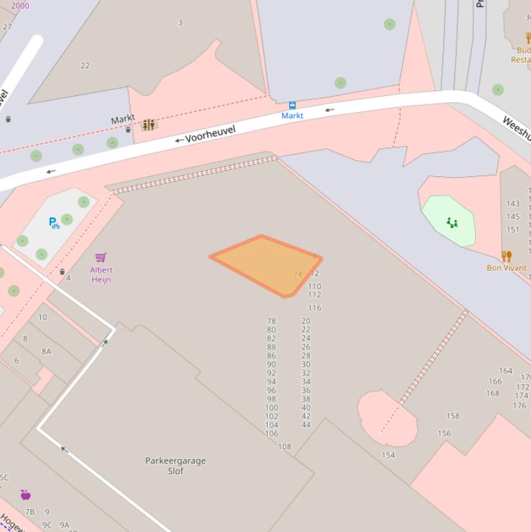 Kaart van postcodegebied 3701DC.