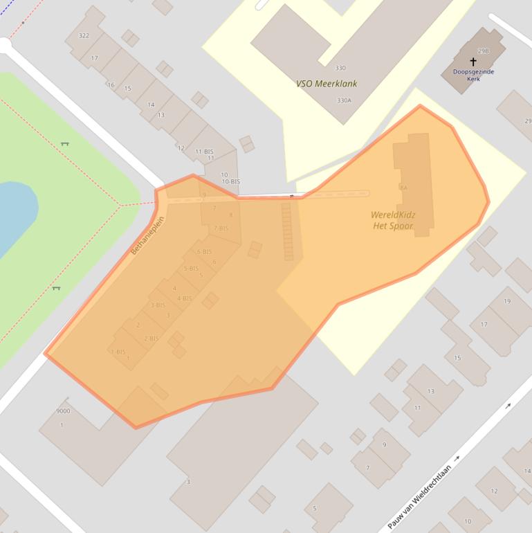 Kaart van postcodegebied 3701EL.