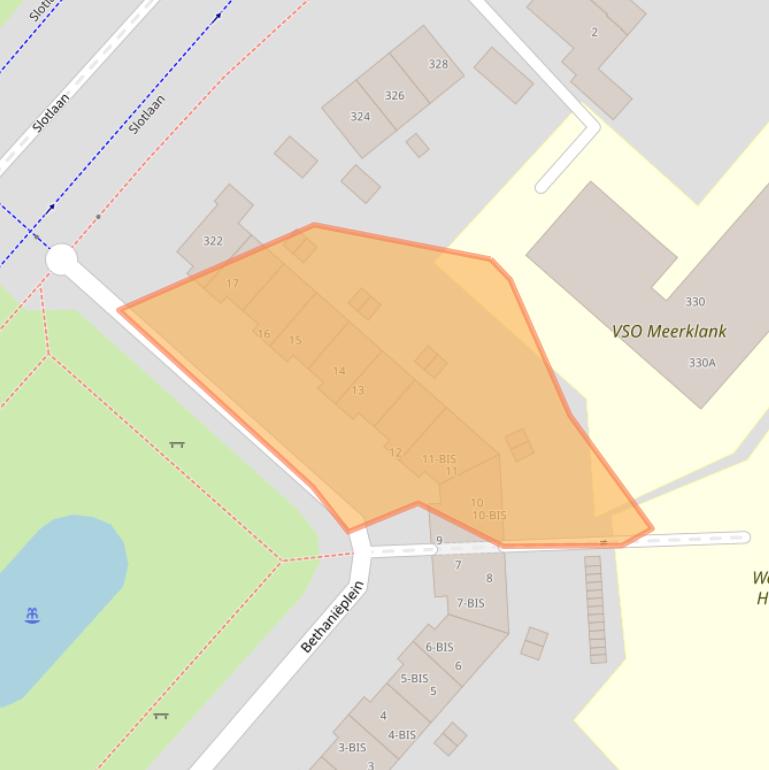 Kaart van postcodegebied 3701EM.