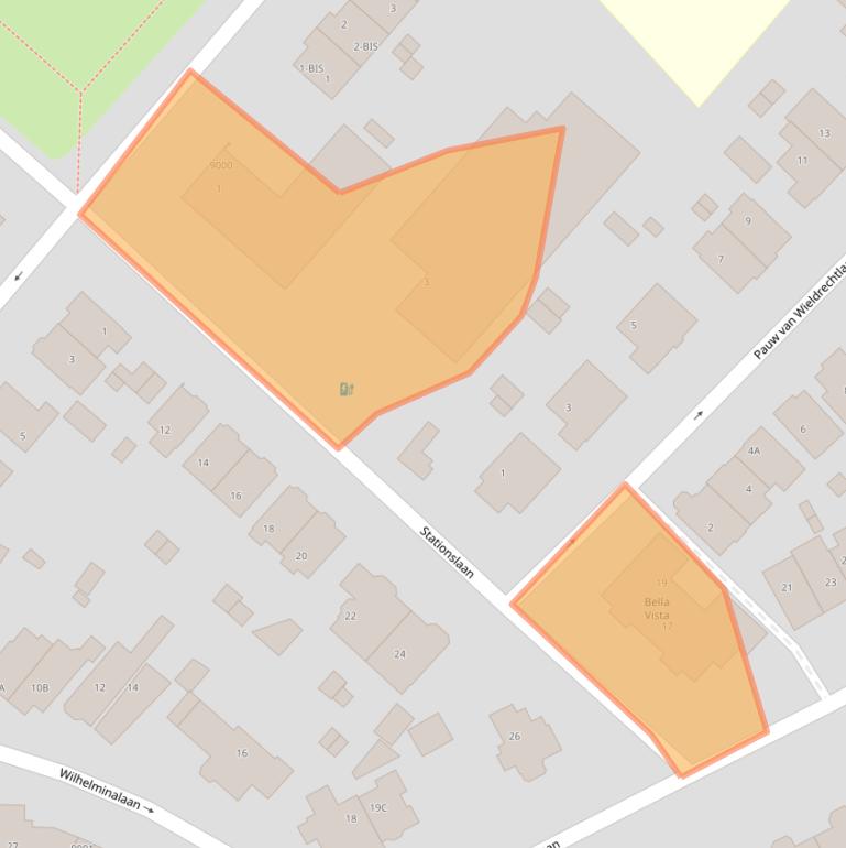 Kaart van postcodegebied 3701EN.