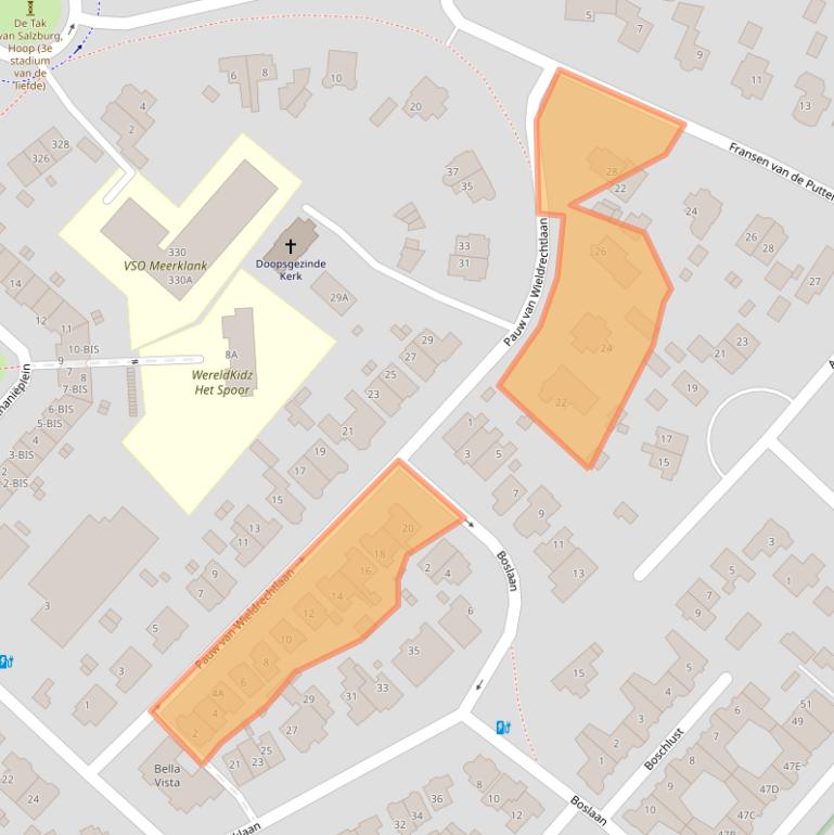 Kaart van postcodegebied 3701EV.