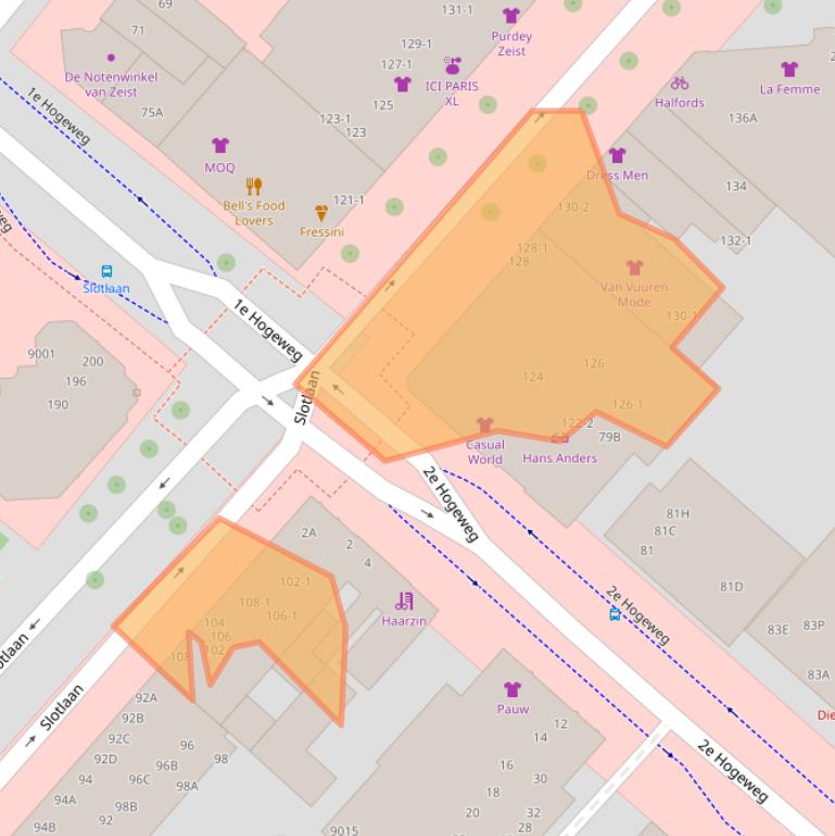Kaart van postcodegebied 3701GR.