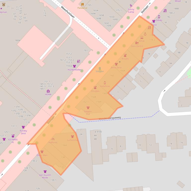 Kaart van postcodegebied 3701GS.
