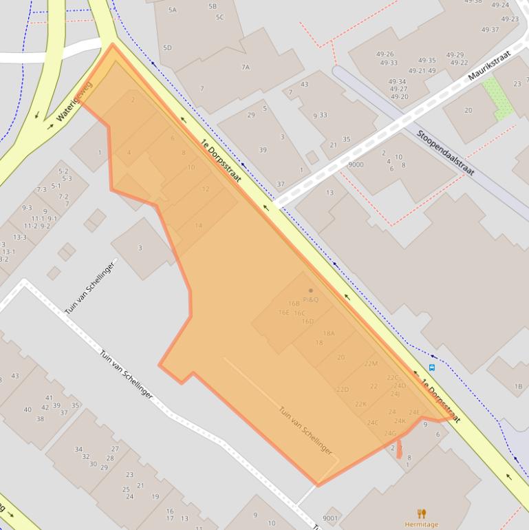 Kaart van postcodegebied 3701HB.