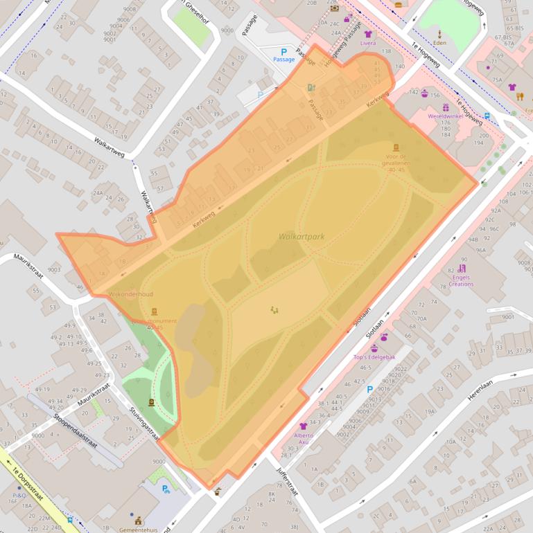 Kaart van postcodegebied 3701HD.