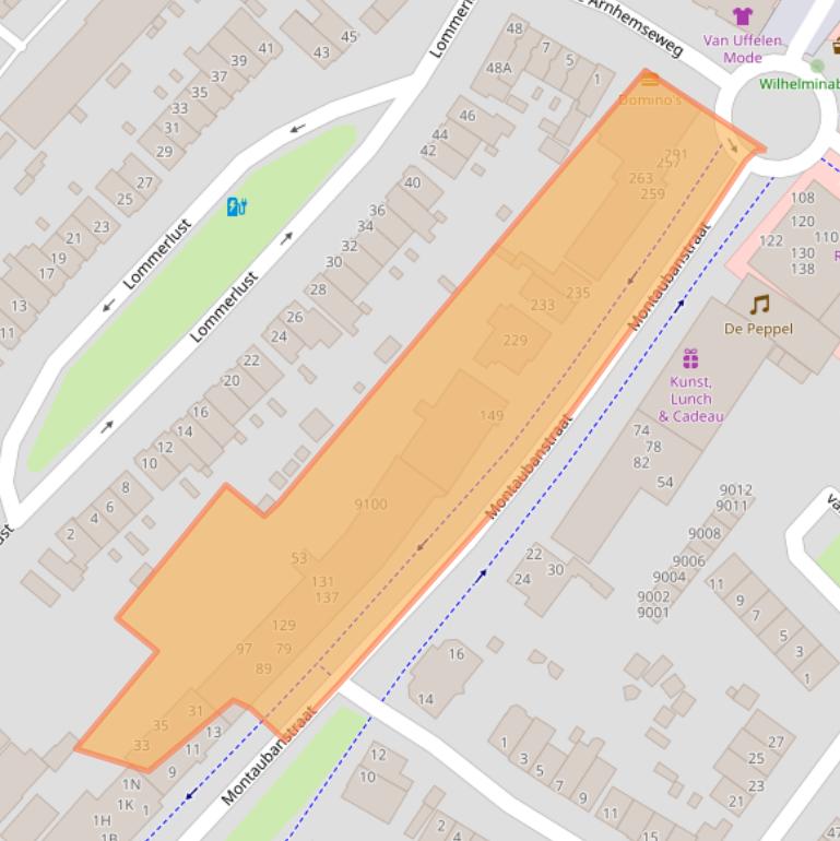 Kaart van postcodegebied 3701HN.