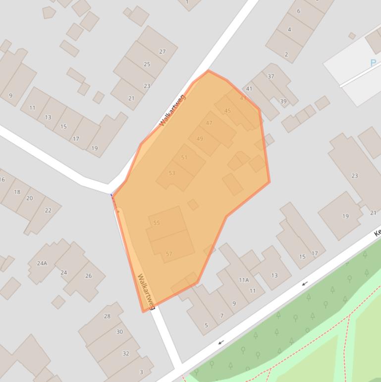 Kaart van postcodegebied 3701HV.