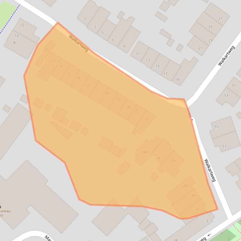 Kaart van postcodegebied 3701HW.