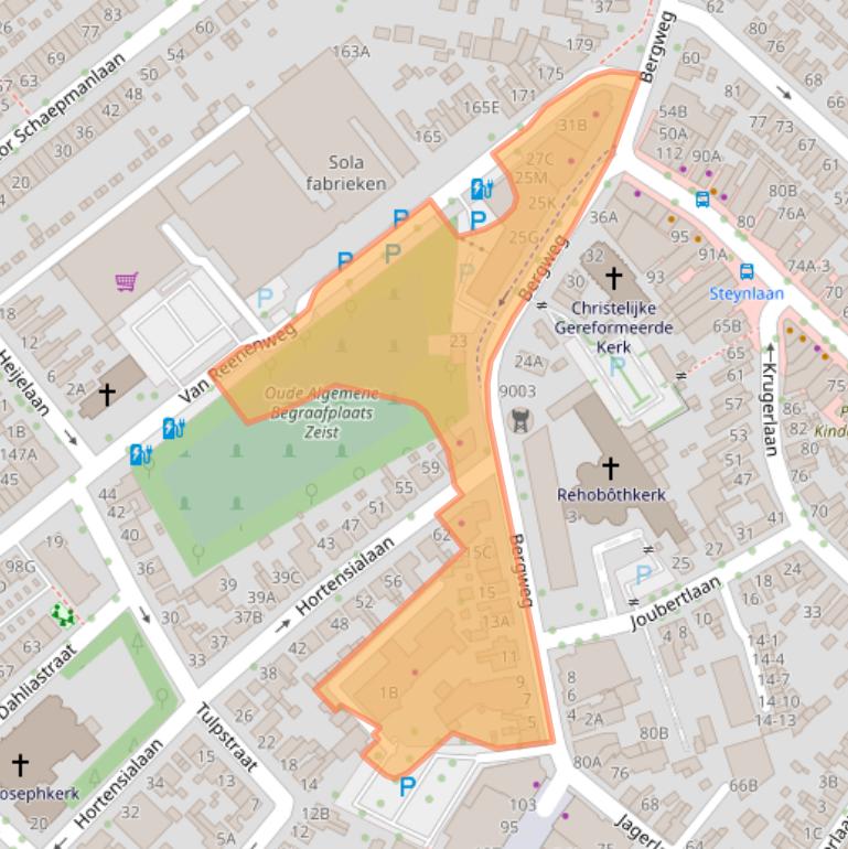 Kaart van postcodegebied 3701JJ.