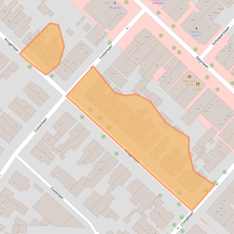Kaart van postcodegebied 3701JR.