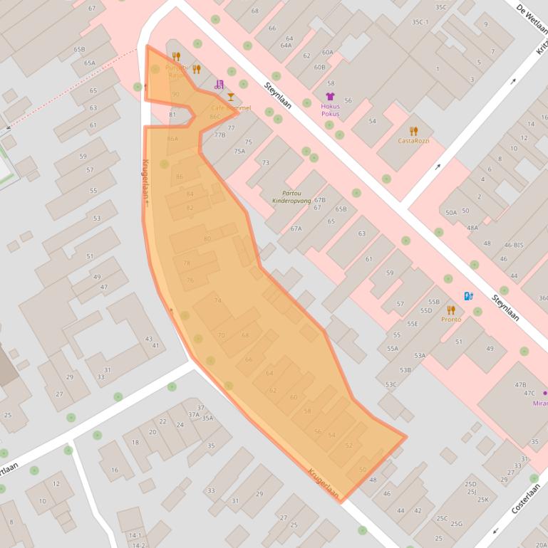 Kaart van postcodegebied 3701JS.