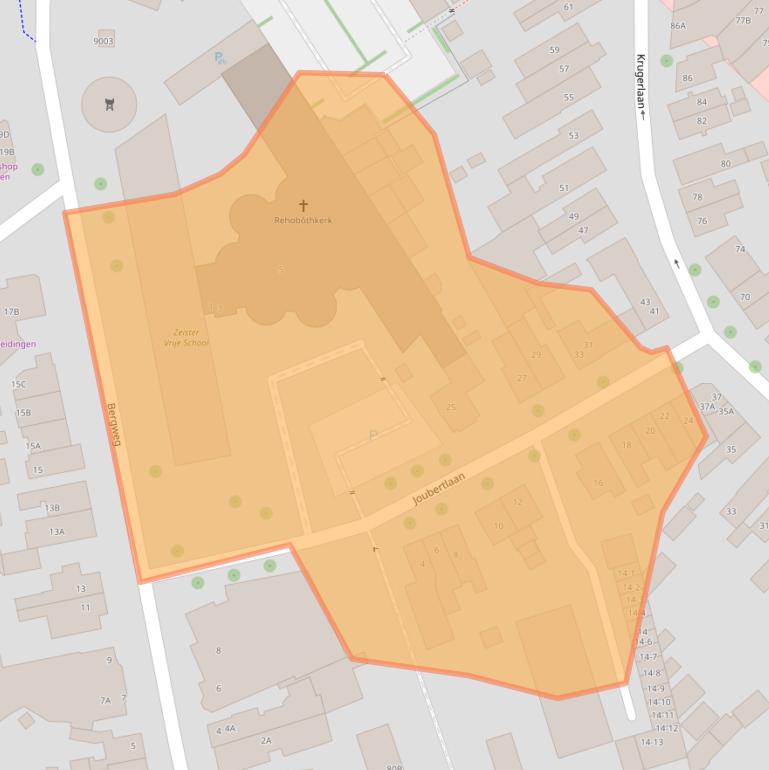 Kaart van postcodegebied 3701JT.