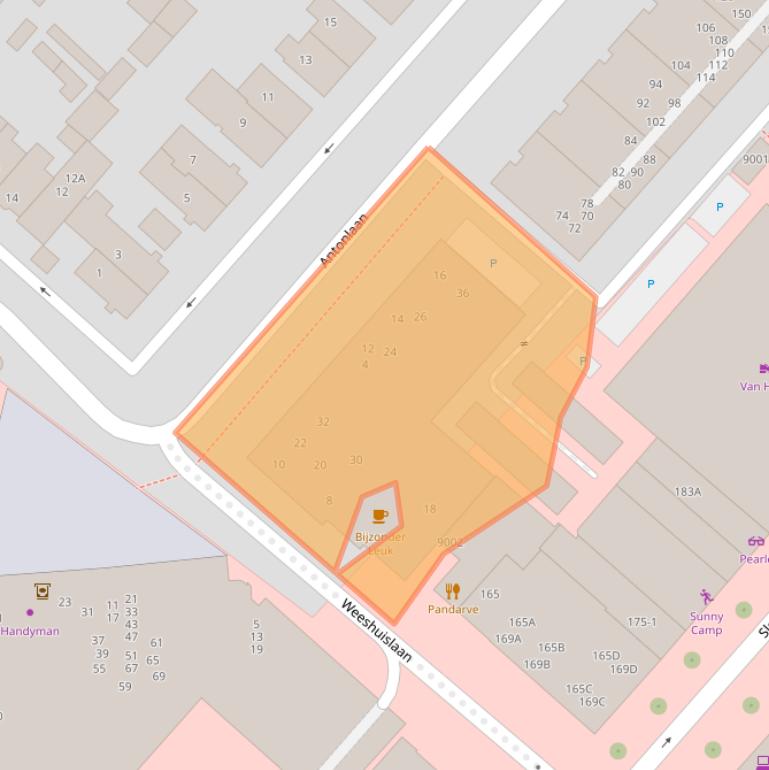 Kaart van postcodegebied 3701VE.