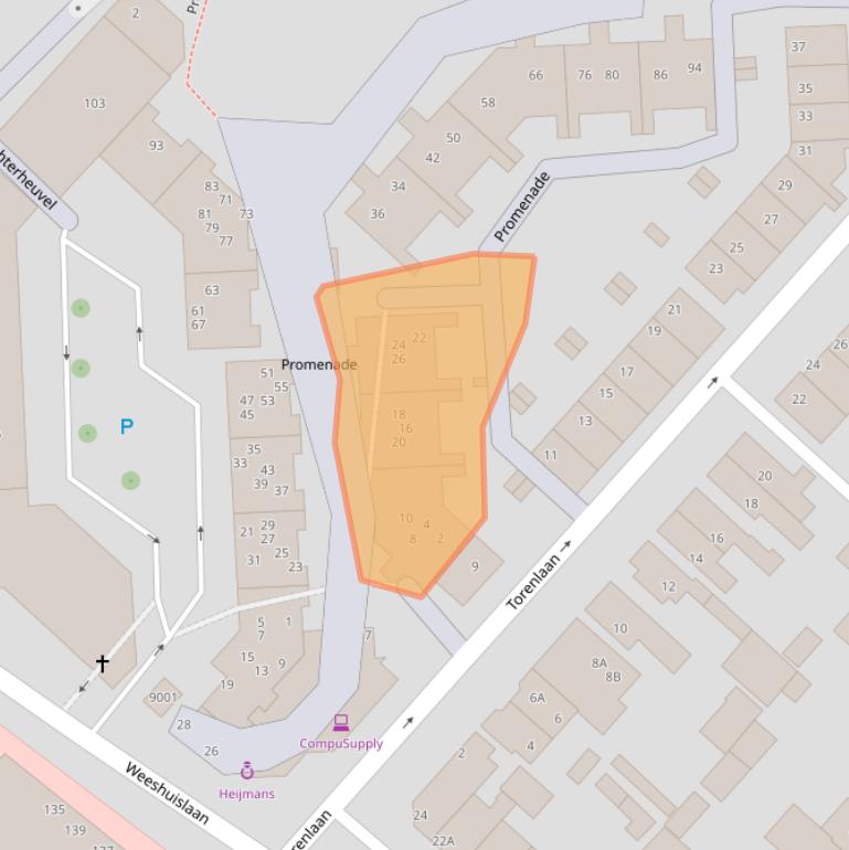 Kaart van postcodegebied 3701ZD.