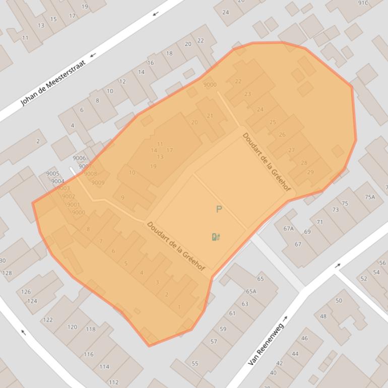 Kaart van postcodegebied 3702SR.