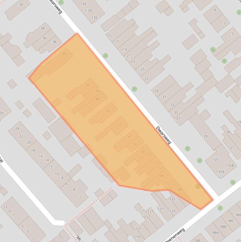 Kaart van postcodegebied 3702XC.